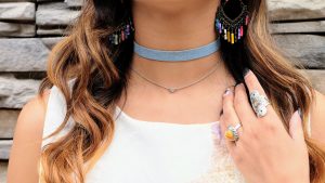 Denim Choker